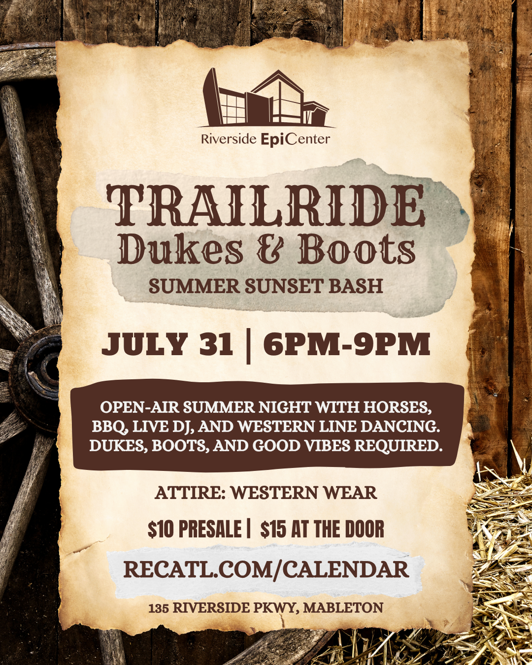 TrailRide: Dukes and Boots Summer Sunset Bash