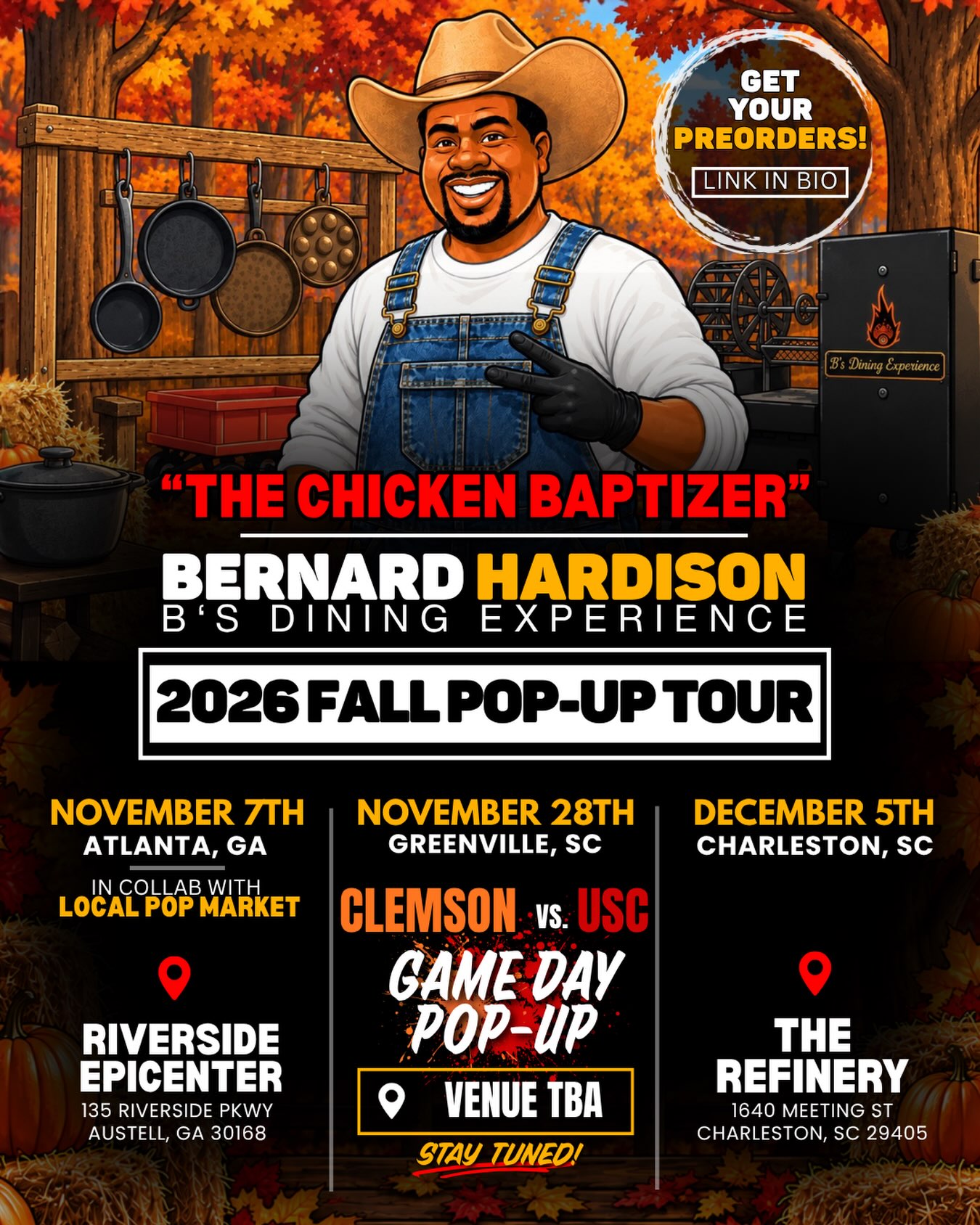 Bernard Hardison's Fall Pop-Up Tour: Atlanta Edition